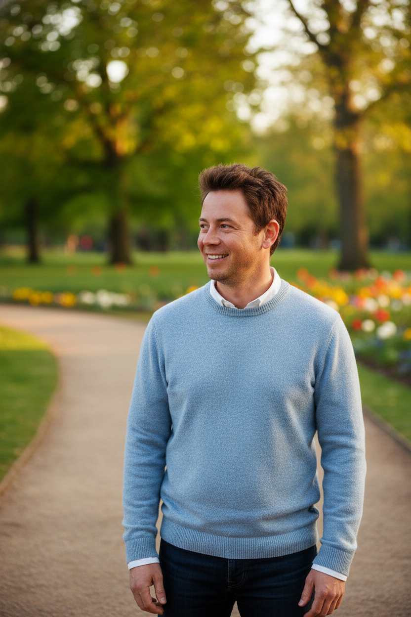 Man in a casual look