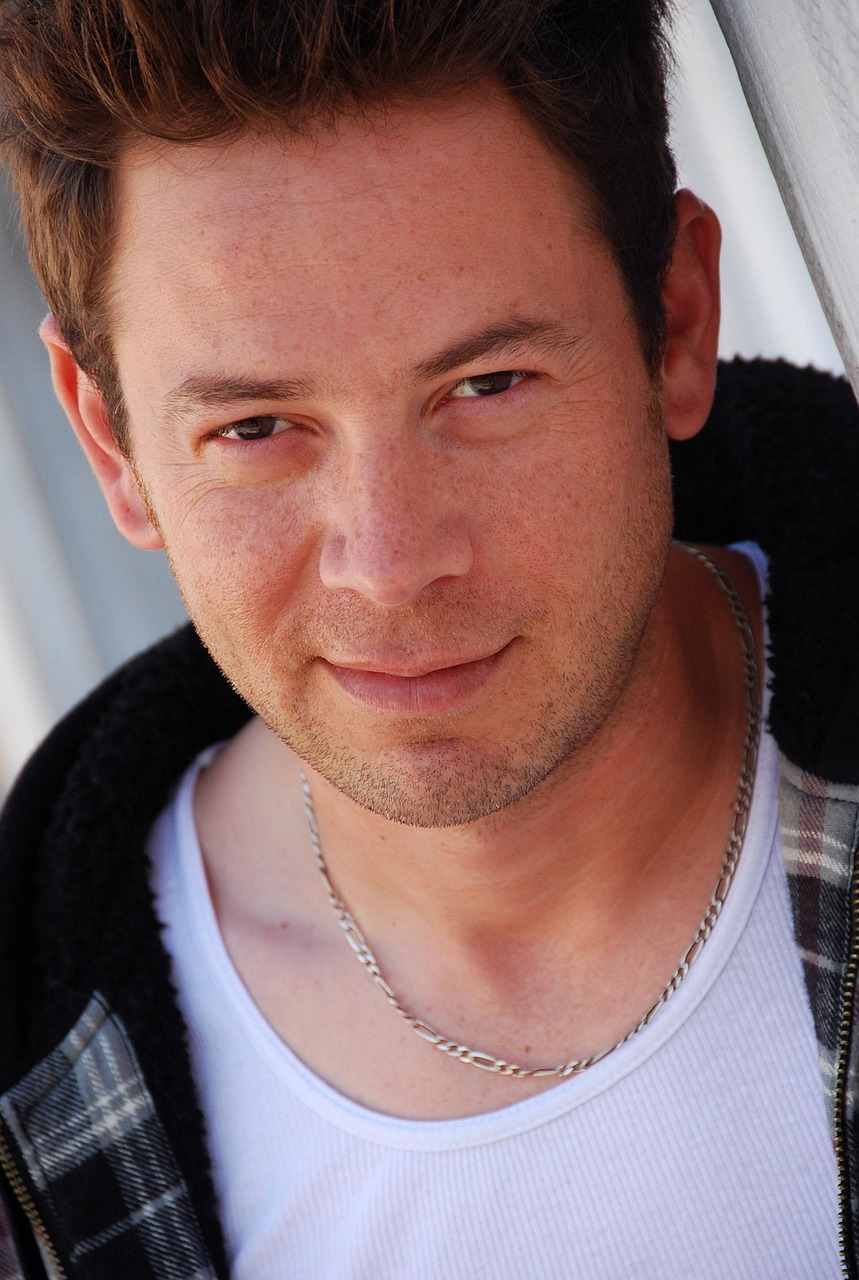 Man sitting in a cafe